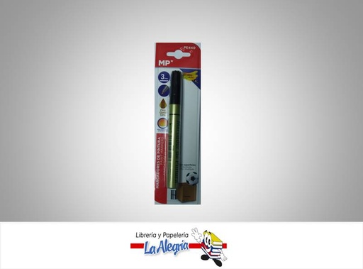[8435250972227] MARCADOR DE PINTURA PE440 3MM DORADO UND MARCA MP