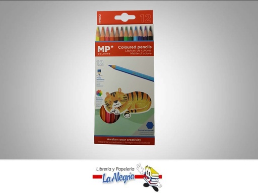 [8435250979929] LAPICES DE COLORES CLASICO PE802 12 COLORES MARCA MP