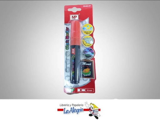 [8435250985937] MARCADOR DE TIZA LIQUIDA JUMBO NARANJA BORRADO EN HUMEDO MARCA MP