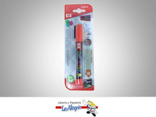 [8435250986071] MARCADOR DE TIZA LIQUIDA NARANJA MARCA MP   