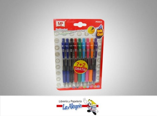[8435250997022] BOLIGRAFO GEL 0,7MM 9UND MARCA MP   