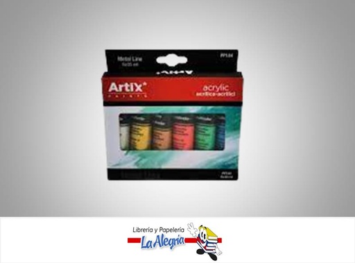 [8435464118718] PINTURA ACRILICA METAL PP184 35 ML 6 UND MARCA MP