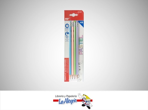 [8435464161998] LAPIZ GRAFITO HB PASTEL PE325 PAQ 4 UND MARCA MP