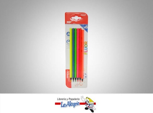 [8435464163152] LAPICES DE COLORES FLOURESCENTES PE327 6 COLORES MARCA MP