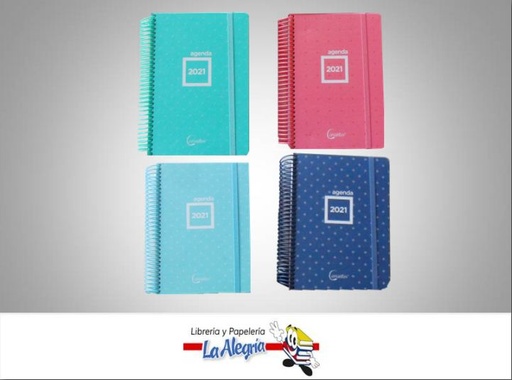 [8435464170310] AGENDA 2021 ESPIRAL 21X15 1H/DIA COL.V MARCA CERVANTES   