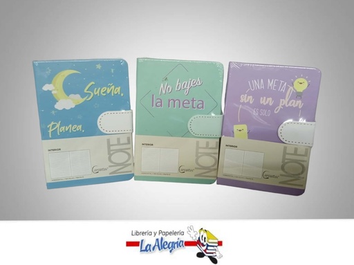 [8435464176442] LIBRETA NOTA T/DURA 9,7X14,4CM DECORADO MARCA MP