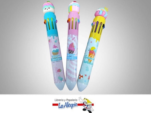 [8435464179085] BOLIGRAFO RETRACTIL FANTASIA SWEET PE253-03 MULTICOLOR MARCA MP