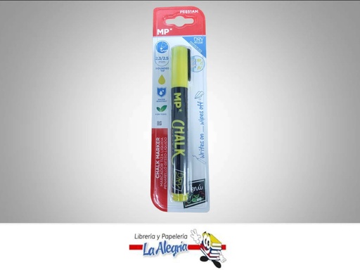 [8435464183679] MARCADOR DE TIZA LIQUIDA AMARRILLO BORRADO EN SECO MARCA MP