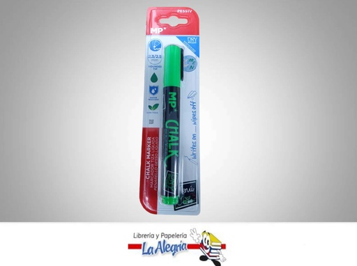 [8435464183747] MARCADOR DE TIZA LIQUIDA VERDE BORRADO EN SECO MARCA MP