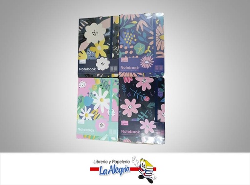 [8435464223122] LIBRETA NOTA EMPASTADA 21X14,5 CM FLORAL MARCA MP   