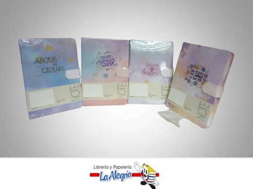 [8435464225003] LIBRETA NOTA T/DURA 13,4X19CM DECORADO MARCA MP