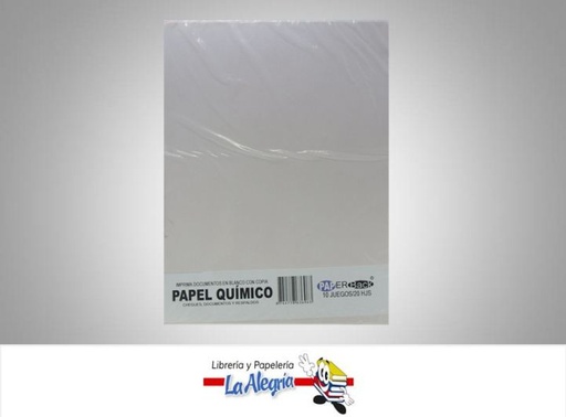 [8744778636963] PAPEL QUIMICO 20H CARTA MARCA PAPER BACK   