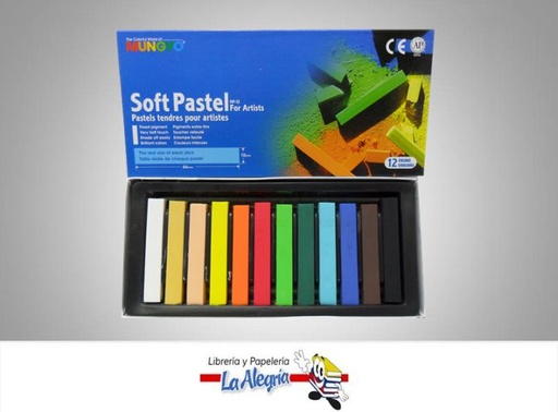 [8804819007029] TIZA PASTEL SUAVE 12 COLORES MP-12 MARCA MUNGYO   