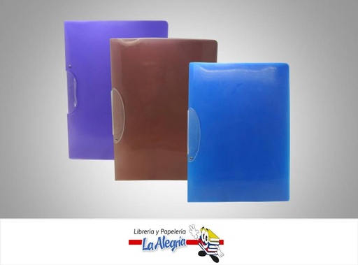 [8886330008112] CARPETA PLAST C/CLIP GIRATORIO CARTA    