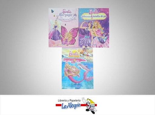 [8944513383781] HISTORIA BARBIE HADAS/SIRENA/CANTANTE PO  TEMATICA COLOREAR   EDITORIAL BARBIE