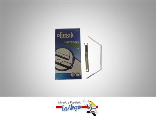 [9002215070114] GANCHO PARA CARPETA METAL 7 CM 50 PZ MARCA OFIMAK   