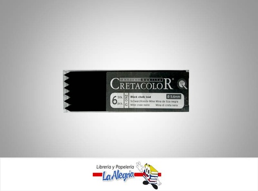 [9002592260122] MINA TIZA COD26012 NEGRA 6 UND MARCA CRETACOLOR