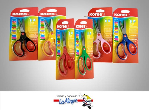 [9023800351302] TIJERA ESCOLAR 5" ROMA COLOR SURTIDO MARCA KORES