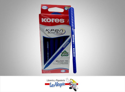 [9023800370112] BOLIGRAFO CON TAPA OPACO K0 MEDIO AZUL UND MARCA KORES