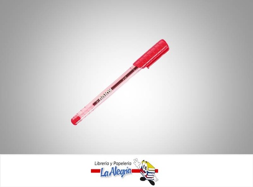[9023800397317] BOLIGRAFO CON TAPA TRANSPARENTE K1 MEDIO ROJO UND MARCA KORES