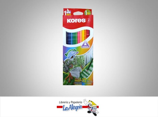 [9023800938121] LAPICES DE COLORES ACUALERABLES 12+PINCEL COL MARCA KORES