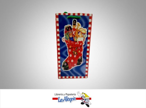 [91106190047] BOLSA DE REGALO 16,2X8D/NAVIDAD MARCA S/M   