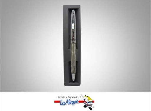 [9123456712097] BOLIGRAFO METALICO PLATEADO UND MARCA DACATI   
