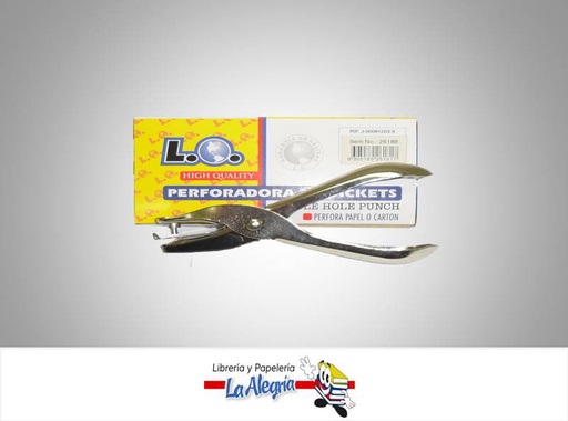 [9305189261817] PERFORADORA 1 HUECO 1/8'' REDONDO MARCA L.O.   