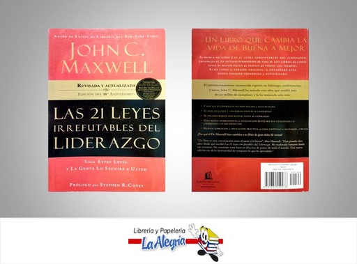 [9781602550278] 21 LEYES IRREFUTABLES DEL LIDERAZGO  TEMATICA MARKETING AUTOR MAXWELL JHON C. EDITORIAL GRUPO NELSON