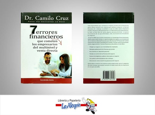 [9781607381396] 7 ERRORES FINANCIEROS  TEMATICA AUTOAYUDA AUTOR CRUZ, CAMILO EDITORIAL TALLER DEL EXITO