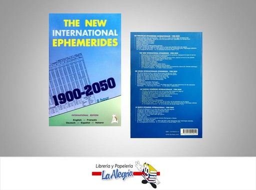 [9782910049010] THE NEW INTERNATIONAL EPHEMERI 1900-2050  TEMATICA ASTRONOMIA   EDITORIAL AUREAS