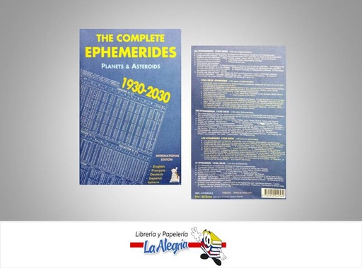 [9782910049560] THE COMPLETE EPHEMERIDES 1930-2030  TEMATICA ASTRONOMIA   EDITORIAL AUREAS