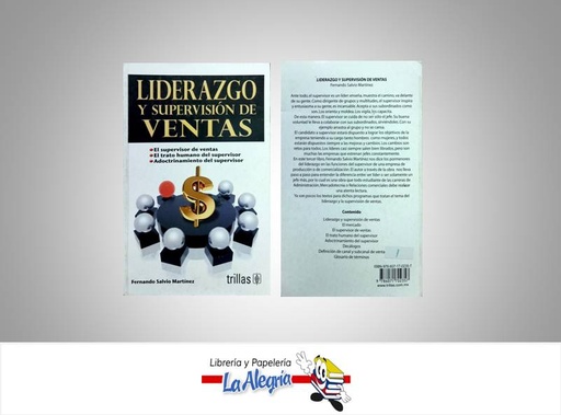 [9786071702357] LIDERAZGO Y SUPERVISION DE VENTAS  TEMATICA NEGOCIOS Y GERENCIA AUTOR SALVIO M. FERNANDO EDITORIAL TRILLAS