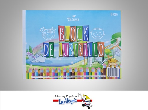 [9787592100127] BLOCK PAPEL LUSTRILLO 10HOJAS DIN A4 MARCA TALAMO   