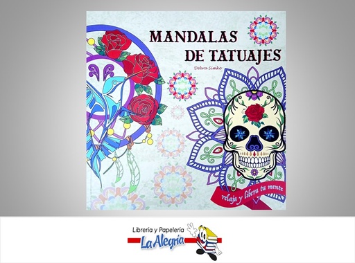 [9788415215769] MANDALAS DE TATUAJES TEMATICA LIBROS PARA COLOREAR AUTOR DEBRA SIMKO MARCA ABRAXAS