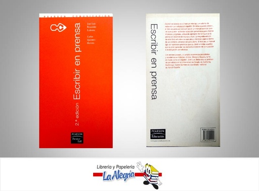 [9788420542294] ESCRIBIR EN PRENSA  TEMATICA COMUNICACIONES AUTOR BENAVIDES, JOSE LUIS EDITORIAL PEARSON