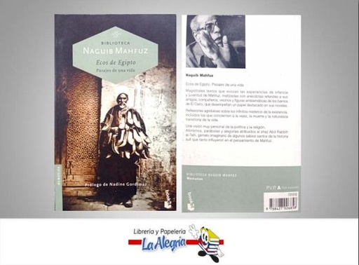 [9788427026858] ECOS DE EGIPTO  TEMATICA BIOGRAFIAS AUTOR NAGUIB MAHFUZ EDITORIAL BOOKET