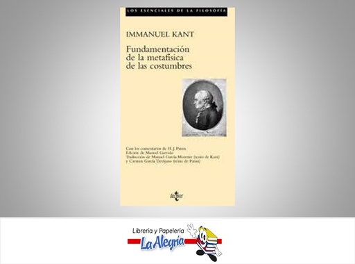 [9788430943296] FUNDAMENTACION DE LA METAFISICA DE LAS C  TEMATICA METAFISICA AUTOR INMANUEL KANT EDITORIAL TECNOS