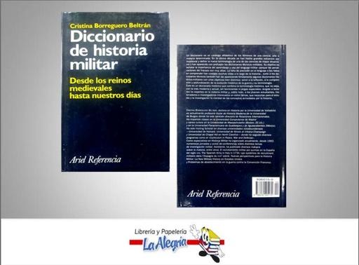 [9788434405172] DICCIONARIO DE HISTORIA MILITAR  TEMATICA DICCIONARIOS AUTOR BORREGUERO, CRISTINA EDITORIAL ARIEL