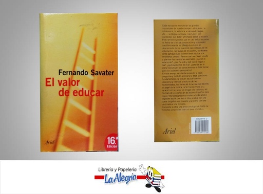[9788434412156] EL VALOR DE EDUCAR  TEMATICA EDUCACION AUTOR SAVATER FERNANDO EDITORIAL ARIEL