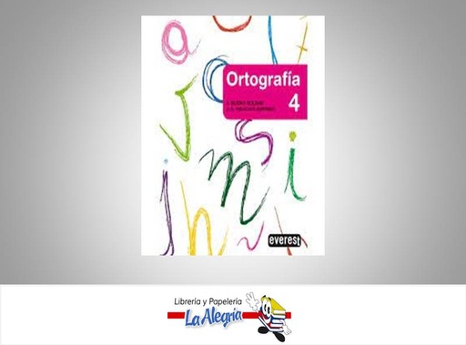 [9788444100654] ORTOGRAFIA4    AUTOR A BUENO ROLDAN EDITORIAL EVEREST