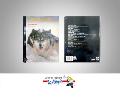 [9788448108496] COMPORTAMIENTO DE LAS ORGANIZACIONES  TEMATICA NEGOCIOS Y GERENCIA AUTOR KINICKI/KREITNER EDITORIAL MC GRAW HILL