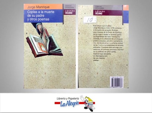 [9788449411366] COPLAS A LA MUERTE DE SU PADRE Y OTROS  TEMATICA POESIA AUTOR JORGE MANRIQUE EDITORIAL OCEANO