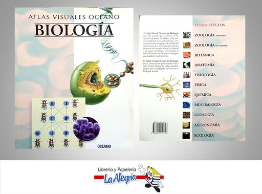 [9788449412813] ATLAS VISUALES OCEANO BIOLOGIA  TEMATICA BIOLOGIA AUTOR OCEANO EDITORIAL OCEANO