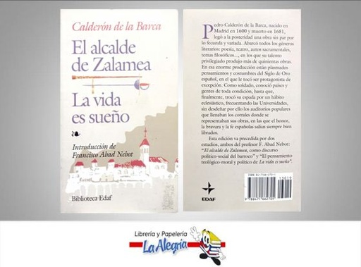 [9788471662705] EL ALCALDE DE ZALAMEA  TEMATICA NOVELA CLASICA AUTOR CALDERON DE LA BARCA EDITORIAL EDAF