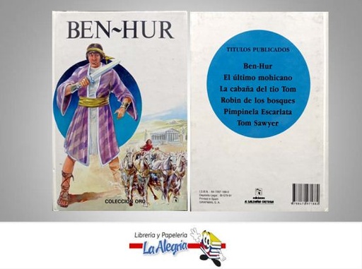 [9788472971882] BEN-HUR  TEMATICA NOVELA   EDITORIAL EDICIONES SALDAÑA