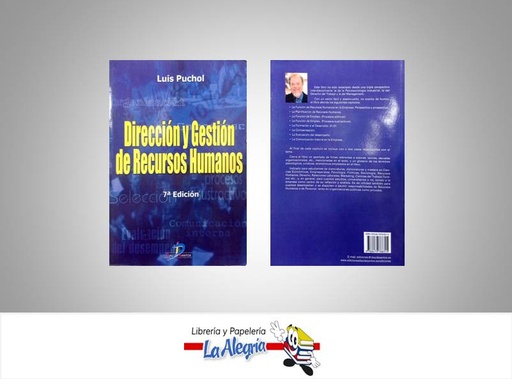 [9788479788315] DIRECCION Y GESTION DE RECURSOS HUMANOS  TEMATICA RECURSOS HUMANOS AUTOR PUCHOL, LUIS EDITORIAL DIAZ DE SANTOS