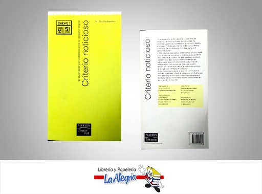 [9788483224533] CRITERIO NOTICIOSO  TEMATICA COMUNICACIONES AUTOR DIEZHANDINO MARIA PILAR EDITORIAL PEARSON