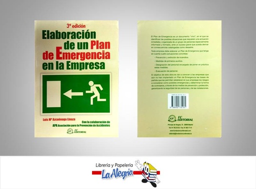 [9788492735181] ELABORACION DE UN PLAN DE EMERGENCIA  TEMATICA NEGOCIOS Y GERENCIA AUTOR AZCUENAGA, LUIS MARIA EDITORIAL FC EDITORIAL