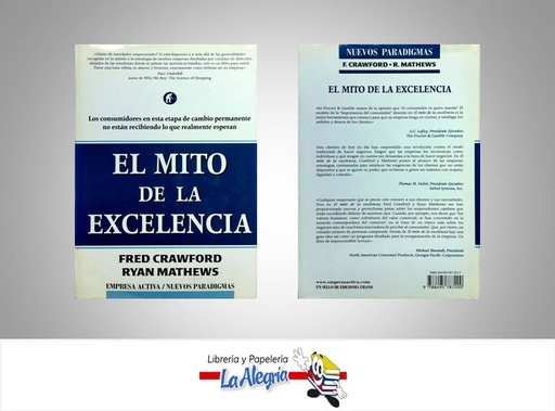 [9788495787200] EL MITO DE LA EXCELENCIA TEMATICA NEGOCIOS Y GERENCIA AUTOR CRAWFORD, FRED - MATHEWS, RYAN EDITORIAL EMPRESA ACTIVA